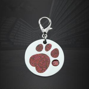 Потребителски кръг лапа куче домашни любимци ID Tags Tags: Cat Tag с QR код