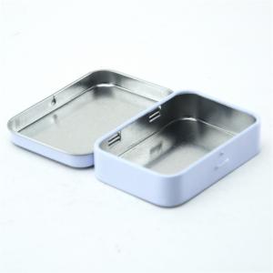 Персонализирана стилна метална мини правоъгълна калайнова кутия за опаковане на бонбони с бонбони