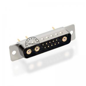 Съединител от 180 градуса тип 13W3 коаксиален d sub мъжки съединител