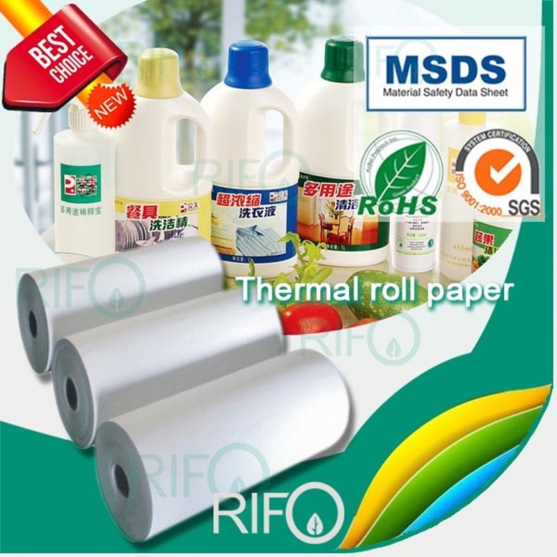 Етикети за водоустойчиви стикери Синтетичен бял BOPP материал с MSDS RoHS