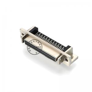 Фабрика на едро SCSI 50 пин DB конектор женски цинкова сплав прав ъгъл