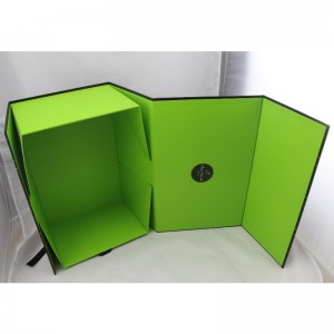 Сгъваема сгъваема хартия кутия за подарък за опаковане с лента