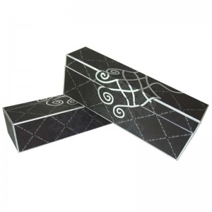 горещо щамповане злато фолио луксозни картон кутия за вино, опаковки тръби