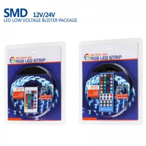 На открито 12V 24V OEM Epistar многоцветни RGB LED ленти комплекти SMD 5050 300LED на метър водоустойчив LED лента блистер комплект