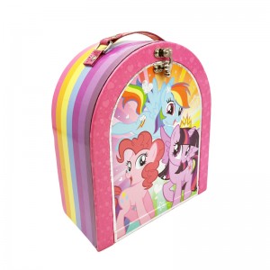 Твърда картонена хартия кутия за обяд обичай дизайн печат сладък подарък кутия за деца