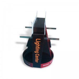 Търговия на едро с евтин гофриран борд картон отгоре дисплей, стоящ с кука