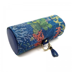 Луксозни двуслойни въртящи се кръгли хартиени подаръчни кутии с метален бутон