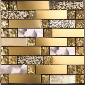 Backsplash Мозайки за продажба Gold Metal Арт Мозайка