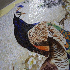 JH165 Индивидуално ръчно изработен дизайн на мозайка от паун мозайка