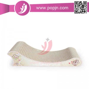 Вълна извита Catnip Cat Scratcher, надраскване пост за котка