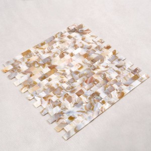 Нова мозайка от черен моп от раковина с размер 10 * 20 мм