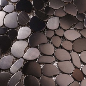 Матова 304 бездържавна стоманена неправилна мозаечна плочка за стена