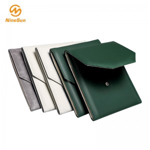 Многоцветна луксозна PU кожа Колие, перла папка