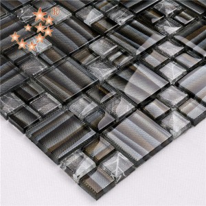 AE40 Мозайка от декоративно кристално стъкло с модерен дизайн за външна декорация