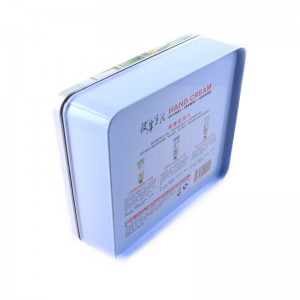 Персонализирана малка квадратна козметична кутия за калай за маска за лице, опаковане на крем за ръце