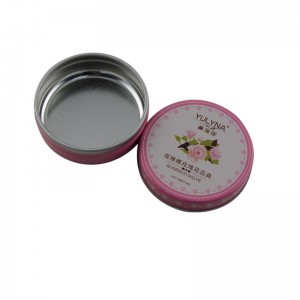 Малък кръгъл балсам за устни от две части, кутия за козметични опаковки