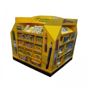 Коледна поставка за промоция на хартиени продукти с изработени по поръчка 4 странични метални или пластмасови