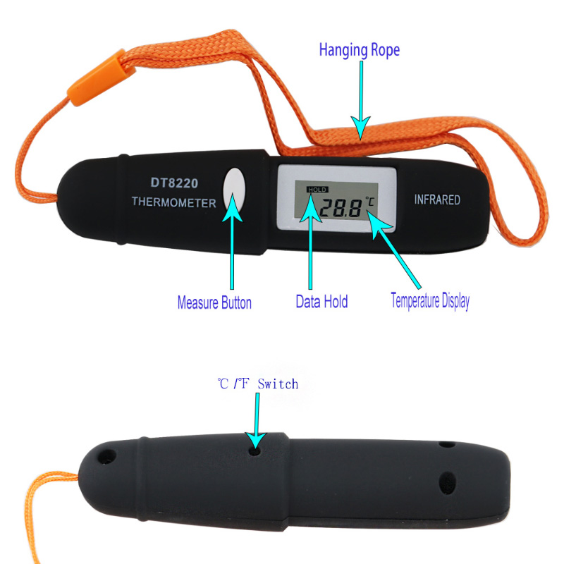 Производствен инфрачервен термометър за писалка Мини носим безконтактен термометър