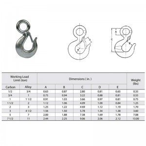 Кука за закачалка за очи 320A с боядисана качулка