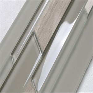 HSD132 Модерна декоративна ивица кухненска стъклена керамика Backsplash стенна плочка