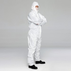 Полипропиленови гащеризони за еднократна употреба с еднократна употреба Комбинезони за дишане PP