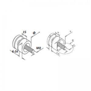 Стъклен адаптер 30MM
