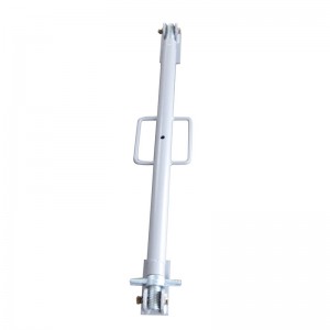 Скелета на триъгълник кофраж за стена за подстригване на прахово боядисано сиво