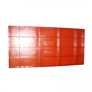 Бетонни метални колонни кофражи боядисани тип C с дебелина на плочата 1,5мм