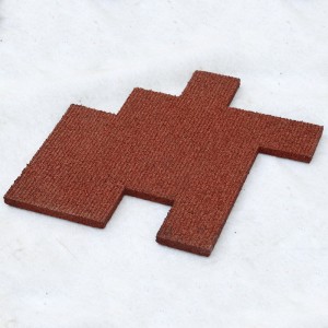 ударна кучешка кост тип EPDM гума Подова настилка гумена настилка за външно покритие