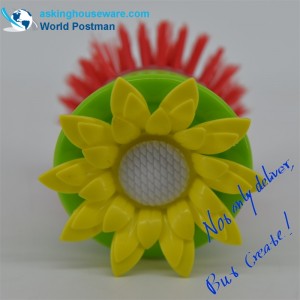 AKDB002 Четка за съдове за почистване на кухня с малка цветна форма за цветя