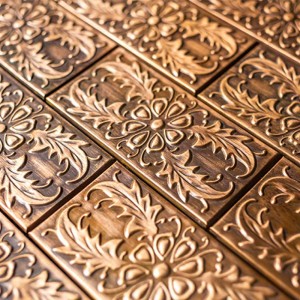 Медна подложка с мозаечна плочка за баня и декорация Piastrelle Bagno Con Fiori плочки