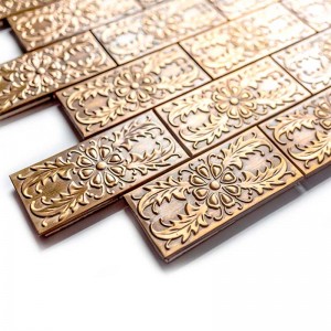 Медна подложка с мозаечна плочка за баня и декорация Piastrelle Bagno Con Fiori плочки