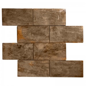 Медна плочка с мозаечна основа Backsplash за баня и декорация