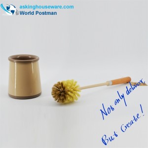 Четка за тоалетна чиния Akbrand Комплект плажна дръжка с държач Caddy