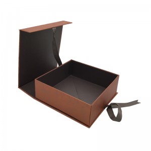 По поръчка луксозна сгъваема кутия за опаковане на подаръци