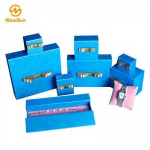 Персонализирано лого отпечатано луксозна панта за бижута на едро, кутия за сватбен пръстен