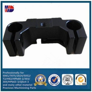 Персонализирани машини за рязане с CNC алуминиева част с анодизиран пясъчен пясък