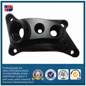 Персонализирани машини за рязане с CNC алуминиева част с анодизиран пясъчен пясък