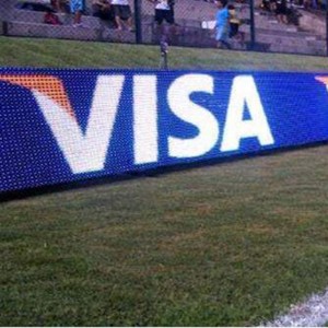 P10 Лек външен футболен стадион Периметър реклама светодиоден банер дисплей