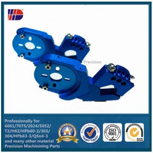 cnc обработка прецизна алуминиева част с оцветяване анодизиране