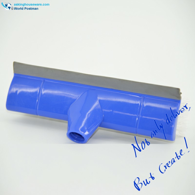 Akbrand Push Brush Soft Squeegee отзад с коса с косъм за конец с къса твърда PP четина