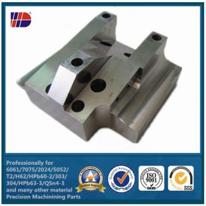 Високо прецизно фрезоване SUS316 Машинно обработена част с плъзгащ се канал