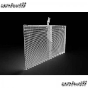 Висококачествен светодиоден дисплей с пълноцветен прозрачен светодиоден екран / P3.91 екран