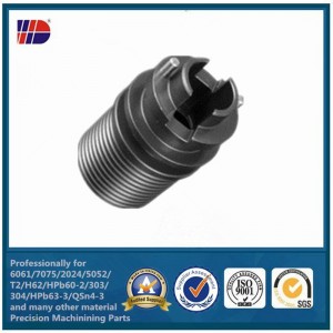 OEM части от алуминиева CNC прецизна обработка за хидравличен цилиндър