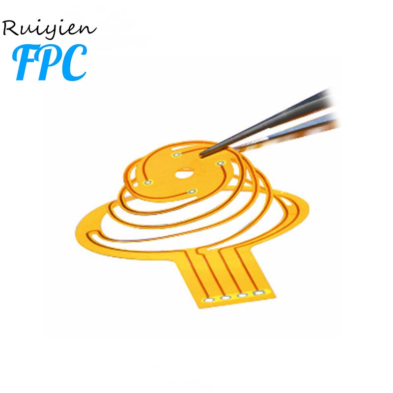 Производство на гъвкава печатна схема fpc лепило полиимиден материал златен пръст Fingerprint flex pcb платка fpc кабел
