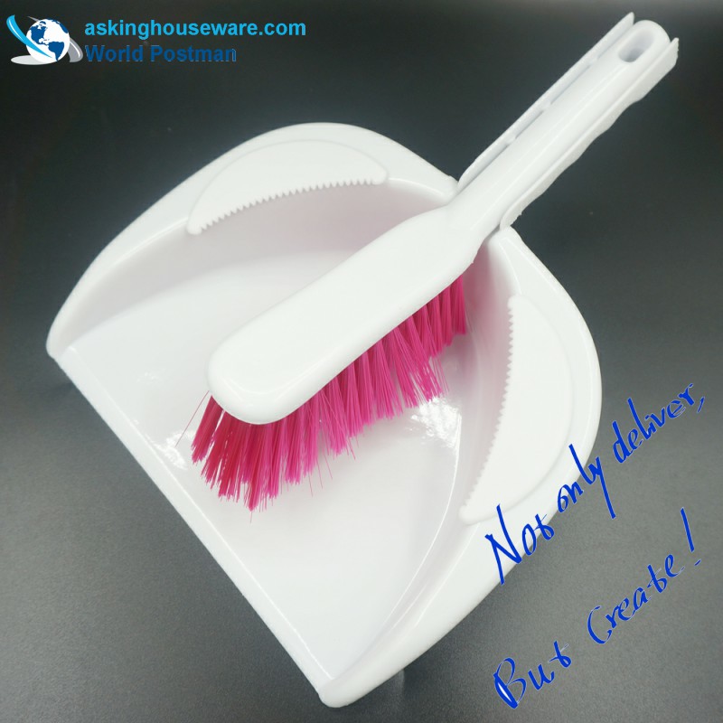 Akbrand Dustpan Четка за метла Прозорец Squeegee Четка за съдове Четка за почистване 4in1 Комплект инструменти за почистване