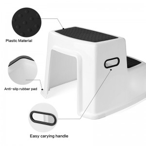 Деца за баня в клек тоалетна 2-степенна табуретка с хватка, устойчива на хлъзгане