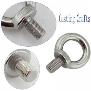 Поцинкован болт за очи от месинг DIN580 m6