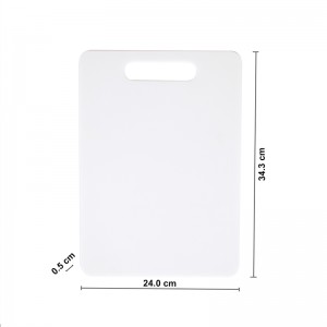 BPA Безплатна съдомиялна машина Безопасна устойчива бяла неплъзгаща се пластмасова дъска за рязане на кухня