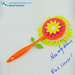 Акбранд дълга дръжка за пране със слънчогледова декорация